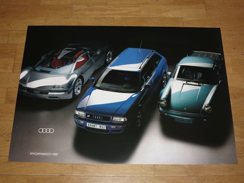 Audi porsche rs2 poster - poster, avus