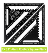 2Pc 12" ROOFING SPEED SQUARE ALUMINIUM RAFTER ANGLE MEASURE TRIANGLE GUIDE TOOL