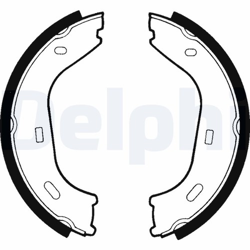 Parking brake shoes set rear - parking,