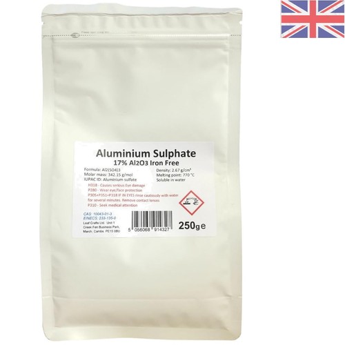 250g aluminium sulphate - 250g, powder