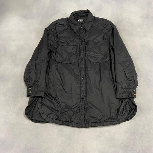 Zara coat button puffer - coat,