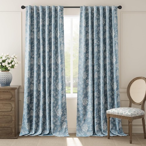 100 blackout floral curtains - 100%,
