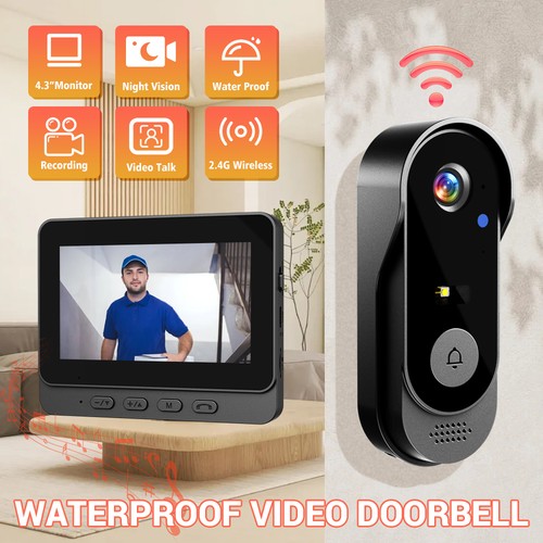 Wireless video doorbell camera - wireless,