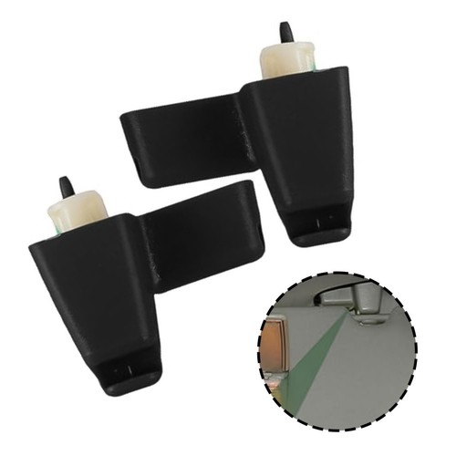 Abs black sun visor clip - abs,