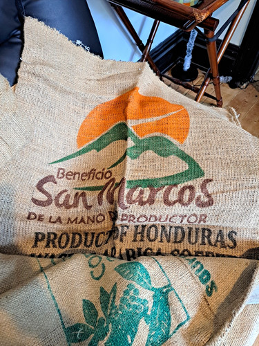 Assorted coffee sacks - coffee,