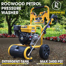 RocwooD Petrol Pressure Washer Max 3400 PSI 7HP Jet Power Recoil Start
