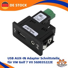 Anschluss AUX-IN USB Carplay Buchse 5G0035222E 5Q0035726E Multimedia Für VW Seat