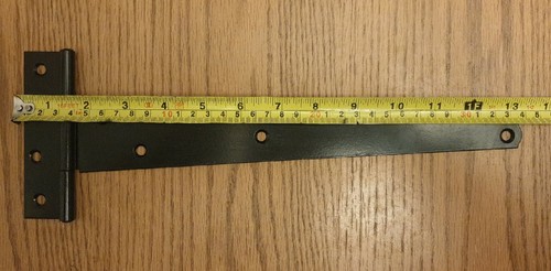 Black finish tee hinges - tee,