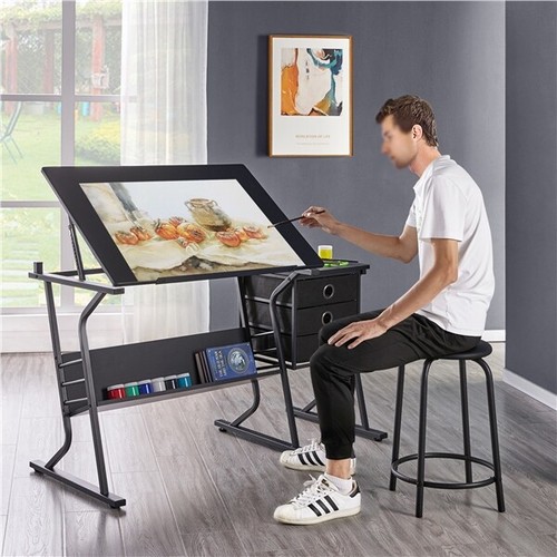 Tilting tabletop drawing - tilting,