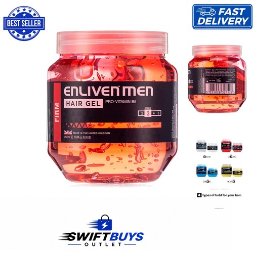 Firm red hair gel - red,