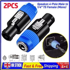 2PCS 4 Pole Speaker 6.35 1/4