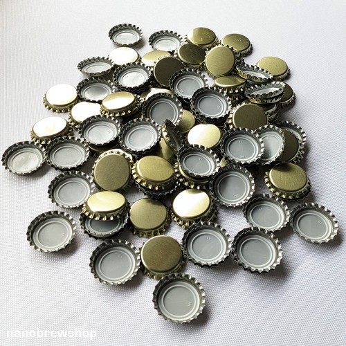 100 bottle caps - /, crown
