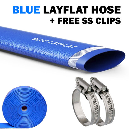 Layflat blue pvc water - blue,