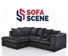 Corner Crushed Velvet Sofa