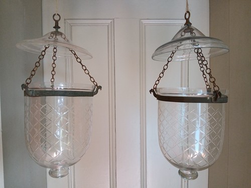 Pair vintage colonial hundi - pair,