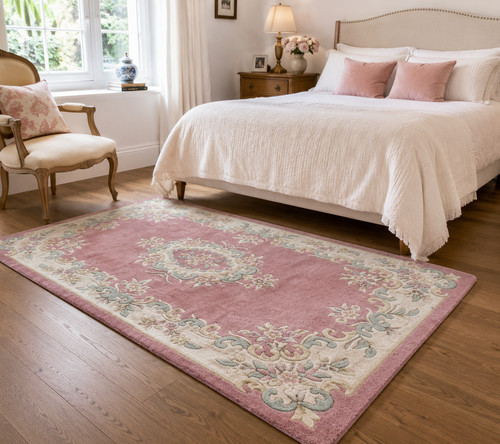 Vintage chinese floral rug - chinese,