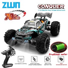 1:16 70KM/H or 50KM/H 4WD RC Car LED Remote Control Cars High Speed 4X4 Truck