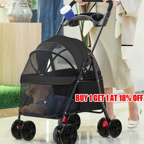 Pet stroller dog cat - cat, puppy