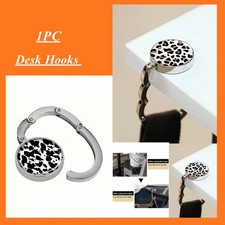 Animal Textures Pattern Desk Hooks Table Handbag Hanger Folding Bag Holder