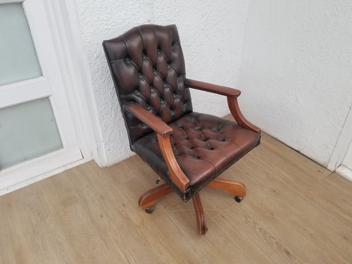 Vintage brown leather - brown,