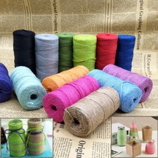 3Ply Burlap Natural Fiber Jute Twine Rope Cord String DIY Craft Decor 100M New