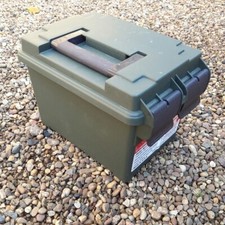 EMPTY AMMO BOX MTM CASE-GARD AMMO CAN AC45 STORAGE BOX TOOL BOX FIELD BOX GREEN