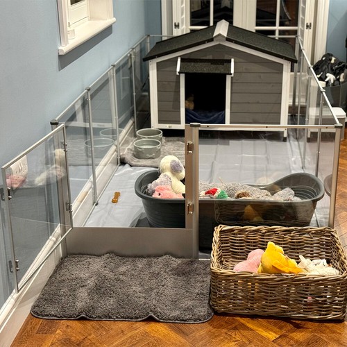 Acrylic dog playpen - xl,