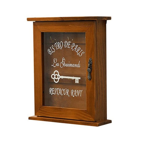 Wooden key box - wooden, box,