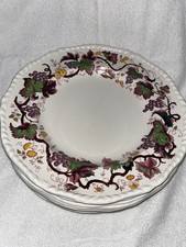 Wedgewood Of England Fine China In Jefferson Old Vine Set Of Eight 10” Plates