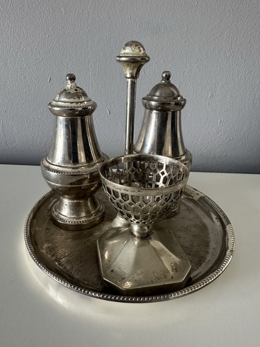 Vintage silver plated cruet - silver-plated,