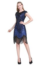 Gatsby 1920s Round-Neck