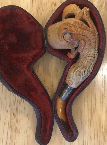 Meerschaum pipe with silver - pipe,