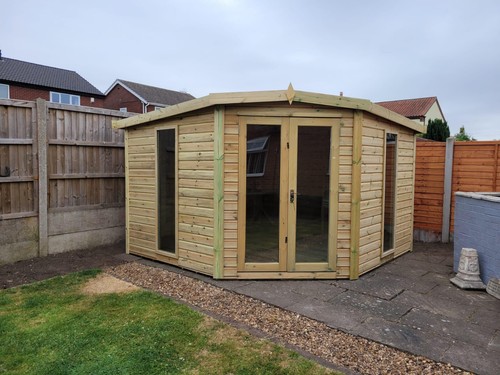 10x10 corner house summerhouse - 10x10,