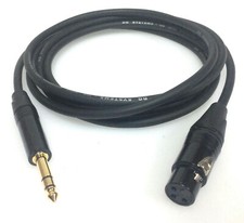 DG Systems - Cavo da Jack stereo a cannon XLR femmina 3p - Made in Italy