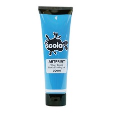 SCOLA ARTPRINT 300ml BOTTLES LINO BLOCK PRINTING ROLLER MIXABLE INK & PAINTS