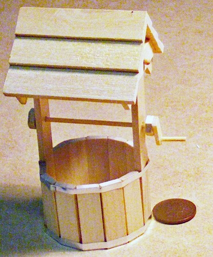 Dolls house wooden garden - dolls,