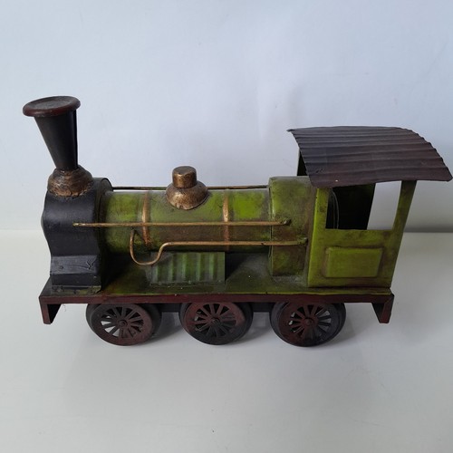 Vintage tin toy train - tin, train.