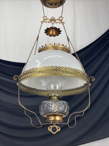 Restored antique hanging oil - restored,