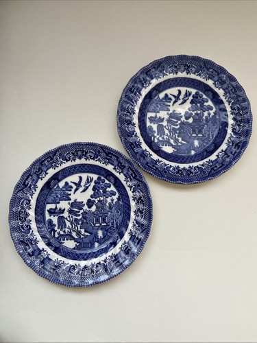 Side plates old willow - 2x,