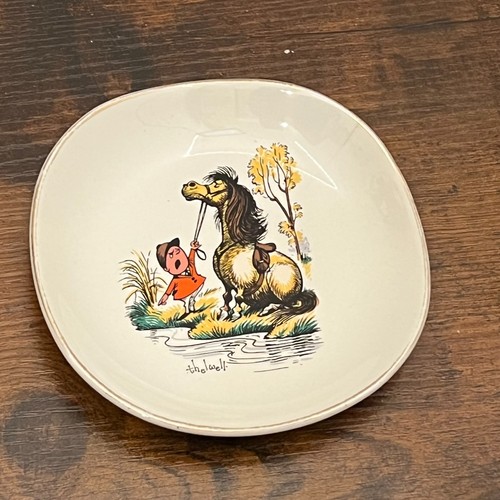 Vintage thelwell pony plate - pony,