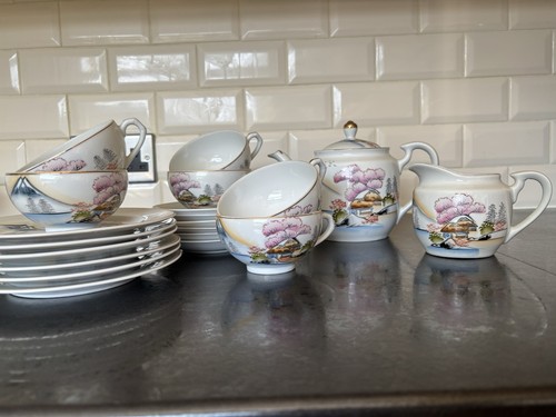 Kutani porcelain tea - kutani,