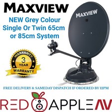 Maxview Target 65cm/85cm Automatic Caravan Motorhome Twin LNB Satellite Dish
