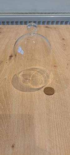 Glass dome 14cm high 9cm - high,