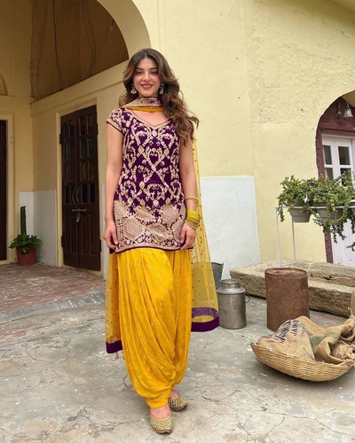 Punjabi wedding wear vichitra - wedding,