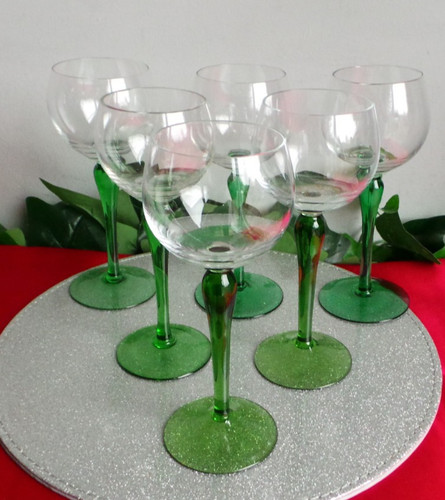 Vintage green baluster - green,