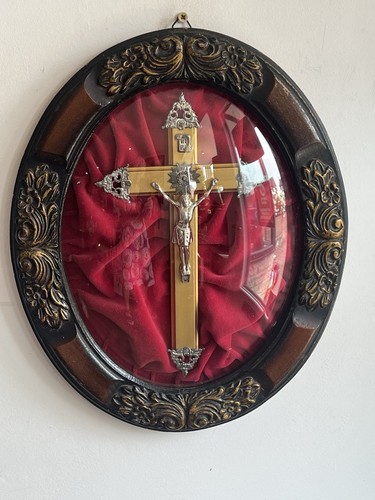 Antique french crucifix - antique,