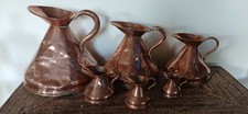 6 x Vintage Antique Copper
