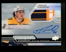 2021 UPPER DECK PREMIER PHILIP TOMASINO ACETATE ROOKIE AUTO PATCH RC /99
