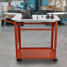 36*24*36 in Welding Table 600lbs Load Capacity Steel Welding Workbench on Wheels