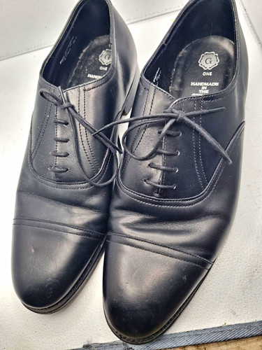 Grenson black leather cap - grenson, toe